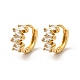 Латунные серьги обруча EJEW-S256-03B-G-4