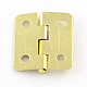 木箱アクセサリーメタルヒンジ  180度固定  ゴールドカラー  19x16x2mm  穴：2mm IFIN-R203-56G-1