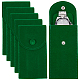 ベルベットウォッチバッグパッケージ  スナップボタン付き  グリーン  13x6.7x0.8cm TP-WH0013-005C-1
