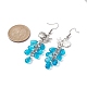 Shell with Starfish Shape Alloy Dangle Earrings EJEW-JE05622-02-3