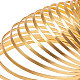 Benecreat 10m（33ft）3mm幅の金アルミニウムフラットワイヤー陽極酸化フラットアーティスティックワイヤージュエリークラフトビーズ作り用  5 m /ロール AW-BC0002-01A-3mm-6