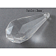 Faceted Drop Transparent Clear Acrylic Pendants X-TACR-82522-1-2