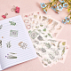 GLOBLELAND 24Pcs Paper Self-Adhesive Leaf Stickers Small Green Plant Stickers Planner Sticker Plant Decorative Decals Craft Scrapbooking Sticker Set for Diary Album Notebook DIY Arts and Crafts DIY-GL0004-11-5