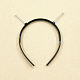 Plastic Hair Bands Findings with Springs OHAR-PW0003-192B-1