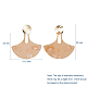 Boucles d'oreilles pendantes en acétate de cellulose (résine) EJEW-JE04076-3