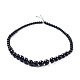 Natural Obsidian Graduated Beads Strands G-I201-I01-1