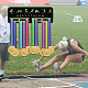 Porte-médaille en fer à thème heptathlon support mural d'affichage ODIS-WH0021-595-7