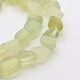 Xiuyan naturelle brins de perles de jade G-P070-04-1
