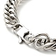 201 Stainless Steel Cuban Link Chains Bracelet for Men Women BJEW-H550-07C-P-3