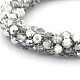 Electroplate Glass Round Beads Bracelets BJEW-F083A-E01-2