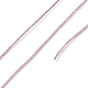 ラウンドワックスポリエステル糸ストリング  マイクロマクラメコード  ツイストコード  革縫い用  オールドローズ  0.8mm  約54.68ヤード（50m）/ロール YC-D004-02E-013-3