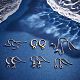 BENECREAT 36Pcs 6 Styles Brass French Earring Hooks KK-BC0010-19-4