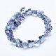 Electroplate Glass Beads Strands EGLA-F133-HP03-2