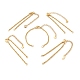 304ステンレススチールベネチアンチェーンブレスレット作り  ゴールドカラー  5-1/2インチ（14cm） AJEW-JB00992-1