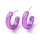 Ring Acrylic Stud Earrings EJEW-P251-36-2