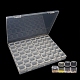 Contenitori di perline a 56 griglia in plastica trasparente CON-PW0001-028B-2