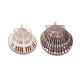 Electroplate Shell Pendants SSHEL-O019-33-1