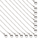 Unicraftale 30pcs 23.63Zoll Unisex-Kabelketten Halsketten 304 Edelstahlketten Kabelkette Halskette mit Hummerkrallenverschlüssen Metallketten für die Herstellung von DIY-Schmuckketten STAS-UN0003-38P-1