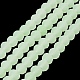Hebras de cuentas de vidrio de color sólido de imitación de jade EGLA-A034-J3mm-MD01-2