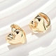 Латунные серьги обруча EJEW-D320-18G-2