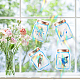 GORGECRAFT 4Pcs Static Rainbow Window Clings Bottle Shape Sea Animal Pattern Suncatcher Window Stickers Window Decals Non Adhesive Vinyl Film for Sliding Doors Windows Prevent Birds Strikes DIY-GF0005-61-6