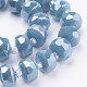 Chapelets de perles en verre opaque électrolytique EGLA-E051-PL10mm-A02-3