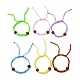 12шт регулируемый плетеный нейлоновый шнур макраме мешочек изготовление браслета AJEW-SW00010-04-1
