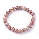 Natural Plum Blossom Jade Beads Stretch Bracelets BJEW-F380-01-B08-2