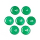 Pendentifs teints en jade de malaisie naturelle G-G994-F03-01-1