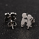 Couples 304 inoxydable de pendentifs en acier et boucles d'oreilles SJEW-D070-17P-3