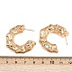 Латунь серьги EJEW-H168-01G-5
