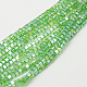 Electroplate Glass Beads Strands EGLA-D018-8x8mm-23-1