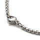 304 colliers pendentif en acier inoxydable pour femmes et hommes NJEW-G123-12P-4