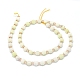 Brins de perles naturelles de turquoise citron (jaspe) G-O201B-13-2
