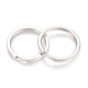 304 Stainless Steel Keychain Clasp Findings STAS-35D-2