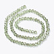Chapelets de perles en verre transparent électrolytique EGLA-A034-T6mm-E10-2