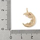 Латунные микро проложить кубического циркония подвески KK-Z107-01G-01-3