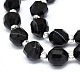 Brins de perles d'onyx noir naturel G-O201B-52A-3