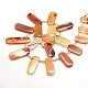 Oval Natural Carnelian Beads Strands G-P063-18-2