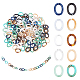 Pandahall elite 200 pz 10 colori anelli di collegamento in acrilico OACR-PH0001-52-1
