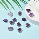 SUPERFINDINGS 20Pcs Heart Dyed Natural Striped Agate Heart Palm Stone G-FH0001-20-6
