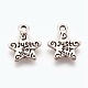 Gift Ideas for Men On Valentines Day Tibetan Style Alloy Star Carved Word Just for You Message Charms LF1272Y-NF-2