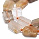 Naturale perle di quarzo rutilato fili G-K245-J18-01-3