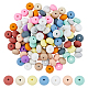 SUPERFINDINGS 120Pcs 15 Colors Food Grade Eco-Friendly Silicone Beads SIL-FH0001-14-1
