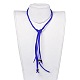 (venta de fábrica de fiestas de joyería) collares ajustables de cordón de gamuza sintética NJEW-JN02538-05-4