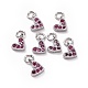 Brass Micro Pave Cubic Zirconia Charms RB-I078-66-M-NR-3