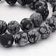 Natürliche Schneeflocke Obsidian Edelstein Perlen G-J338-03-12mm-1