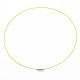 Stainless Steel Wire Necklace Cord DIY Jewelry Making TWIR-R003-02-2