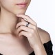Anillos de dedo de plata 925 esterlina tailandesa RJEW-BB30834-9-3