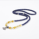 Gemstone Beaded Pendant Necklaces NJEW-JN01990-2